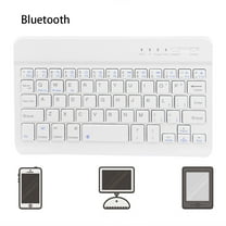 Giunmcul 50% Off Clear Slim Wireless Bluetooth Keyboard for iMac/iPad Android Phone Laptop Tablet PC