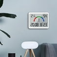 thumbnail image 1 of Giunmcul 50% Off Clear Thin Electronic Clock, Digital Clock, Wall Mounted LCD Small Alarm Clock, Multifunctional Temperature Electronic Clock, 1 of 5