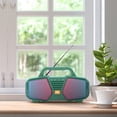 thumbnail image 1 of Giunmcul up to 50% Off Portable Lights Bluetooth Audio Portable Speakers Indoor and Outdoor DJ Sound Stereo Speakers, Blinking Party Lights and FM Radio Bluetooth Speakers Green, 1 of 5