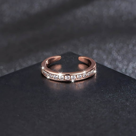 Giunmcul Up to 50% off Toe Rings for Women Adjusted Zirconia Ring Toe Rings Set Beach Foot Jewelry for Summer Stylish Open Toe Joint Tail Rings Up to 50% off