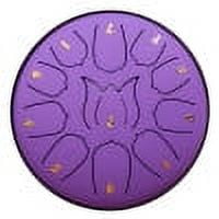 Giunmcul 6 Inch 11 Tone Steel Tongue Drum for Adults Handpan Percussion Instrument with Rich Sounds and Portable Design for Music Education and Relaxation