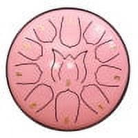 Giunmcul 6 Inch 11 Tone Steel Tongue Drum for Adults Handpan Percussion Instrument with Rich Sounds and Portable Design for Music Education and Relaxation
