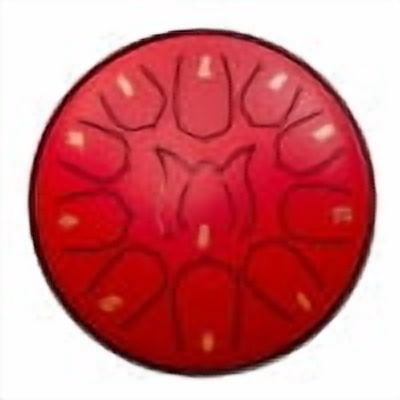 Giunmcul 6 Inch 11 Tone Steel Tongue Drum for Adults Handpan Percussion Instrument with Rich Sounds and Portable Design for Music Education and Relaxation