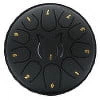 Giunmcul 6 Inch 11 Tone Steel Tongue Drum for Adults Handpan Percussion Instrument with Rich Sounds and Portable Design for Music Education and Relaxation