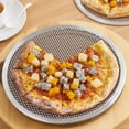 thumbnail image 1 of Giunmcul Aluminum Pizza Mesh Round Thickened Baking Screen Quick Ventilation Seamless Rim Even Crust Hand Wash Only IdealforPizzerias And Home Kitchens One Pizza Screen, 1 of 4