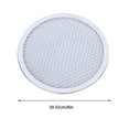 thumbnail image 1 of Giunmcul Aluminum Pizza Mesh Round Thickened Baking Screen Quick Ventilation Seamless Rim Even Crust Hand Wash Only IdealforPizzerias And Home Kitchens One Pizza Screen, 1 of 3