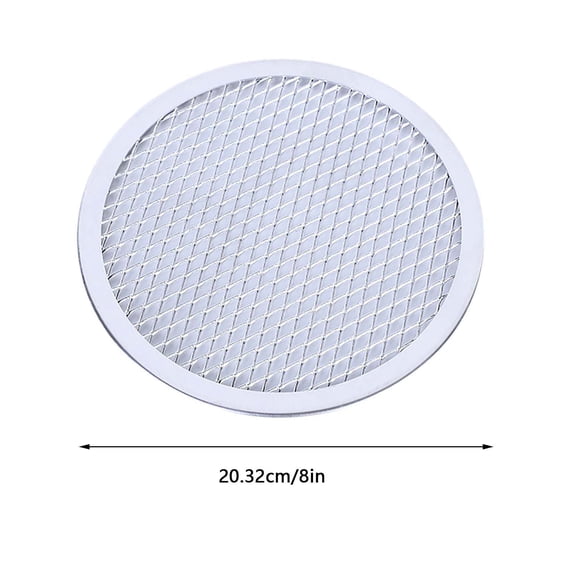 Giunmcul Aluminum Pizza Mesh Round Thickened Baking Screen Quick Ventilation Seamless Rim Even Crust Hand Wash Only IdealforPizzerias And Home Kitchens One Pizza Screen
