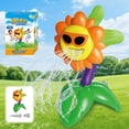 thumbnail image 1 of Giunmcul Boys and Girls Sprinkler Toy Outdoor Water Spray Flower Sprinkler Connects to Garden Hose Backyard Water Play Summer Party For Children Ages 3 Plus 1 Pack, 1 of 7