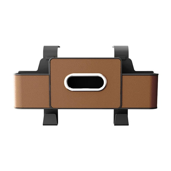 Giunmcul Car Seat Back Storage Box Multi-function Storage Bag Car Tissue Box Rear Seat Storage Cup Hook