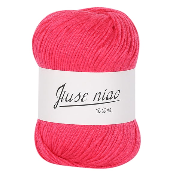 Giunmcul Chunky Colorful Baby Milk Crochet Wool Yarn 50g Soft Texture Ideal for Hand Knitting Scarves Blankets Hats and Baby Projects