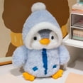 thumbnail image 1 of Giunmcul Cute Penguin Furry Plush Toy Doll, Soft Cozy Companion for Kids, 25x15x10cm Small Snuggly Animal Gift, Pink Blue Brown Options, 1 of 6