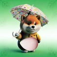 thumbnail image 1 of Giunmcul Cute Shiba Inu Stress Relief Toy Squeezable Belly Silicone Car Collision Sticker Adhesive Mount Dashboard Desk Monitor Door Edge Bumper Fidget Reusable 1pc, 1 of 4