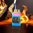 thumbnail image 1 of Giunmcul Electroplated Metal Double Flame Relief Windproof Torch Lighter with Adjustable Flame Size & Screwdriver Control, 1 of 6