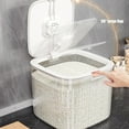 thumbnail image 1 of Giunmcul Festival Gift Airtight Rice Dispenser -Cover Rice Bucket for Cereal Grain Flour Rice Beans Pet Grain Countertop Large Rice Storage Container with Lid- Proof Household Cereal, 1 of 5