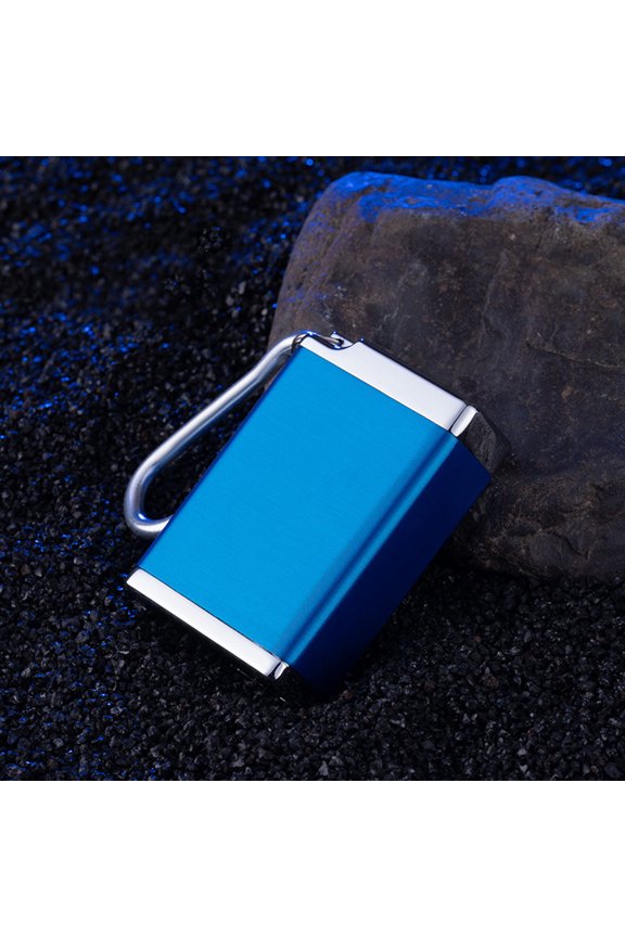 Festival Gift Ashtray Portable with Lid Ashtray Pocket Key Chain Ashtray To The Test Odors Container Light Ash Metal Leak-proof Mini Trash Can for Outdoor Use Camping