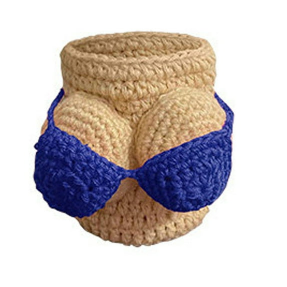 Giunmcul Festival Gift Bottle Cozy Beer Purely Hand-knitted Cup Sleeves and Wine Bottle Sleeves