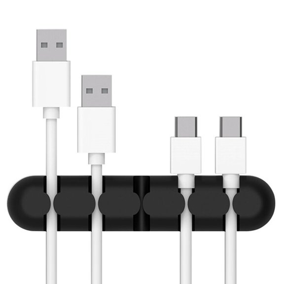 Giunmcul Festival Gift Convenient Desktop Cable Charger Data Cable Storage and Sorting Hole Office Supplies
