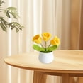thumbnail image 1 of Giunmcul Festival Gift Crochet Flowers Potted Home Ornament Potted Crochet Woven Flowers, 1 of 5