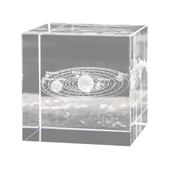 Giunmcul Festival Gift Crystal Carved With, System, Clouds, Heart-shaped Desktop, Gift Ornaments