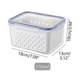 thumbnail image 1 of Giunmcul Festival Gift Fruit Vegetable Storage Containers for Fridge Draining Fresh Containers Produce Storage Containers Large Organizer Bins with Lid Colander, 1 of 5