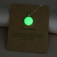 thumbnail image 1 of Giunmcul Festival Gift Luminous Fluorescent Crystal Necklaces In The Dark Crystal Pendant Necklaces Hexagonal Stone Chain Necklaces Christmas Present, 1 of 4