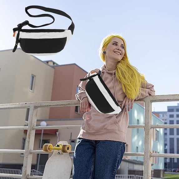 Giunmcul Festival Gift Waist Bag Waist Bag with Large Zipper Pocket Adjustable Shoulder Strap Multi-color Waist Bag Large Storage Space Suitable for Outdoor Travel Sports