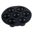 thumbnail image 1 of Giunmcul Foldable Food Grade Silicone Frying Pan Mold 7 Hole Retractable Baking Helper Non Stick Easy Clean Space Saving Size 18x3 cm 1 Baking Mold, 1 of 3
