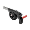 thumbnail image 1 of Giunmcul Handheld Manual BBQ Blower Fan Metal Blade Hard Plastic Body Portable Fire Box Chimney Camping Hiking Picnic Speed Control Easy Start Helps Ignite Charcoal Strong Airflow 6.5D x 11.8W x 4.7H, 1 of 4