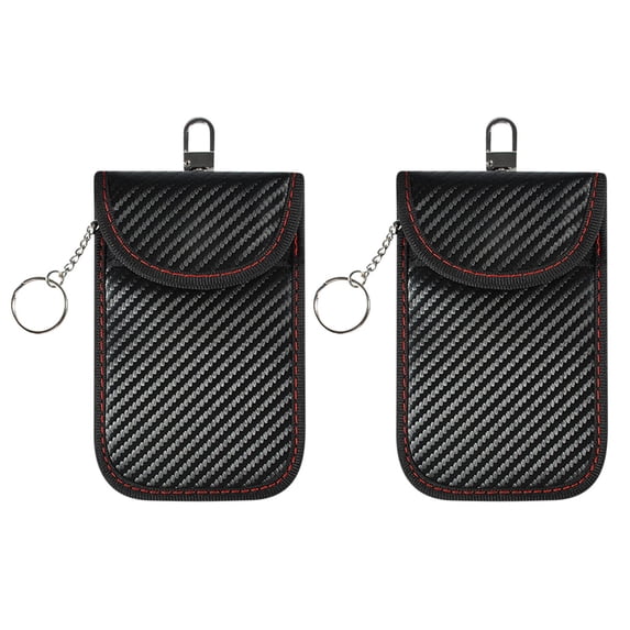 Giunmcul Holiday Deals Bag for Key Fob - 2 Pack Protector - Car RFID Signal Blocking - Anti-Hacking Case Blocker,Anti-Theft Pouch