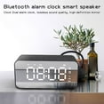 thumbnail image 1 of Giunmcul Holiday Deals Q6 Wireless Bluetooth Speaker Gift Radio Alarm Clock Mirror Clock Bluetooth Audio Office Home, 1 of 2