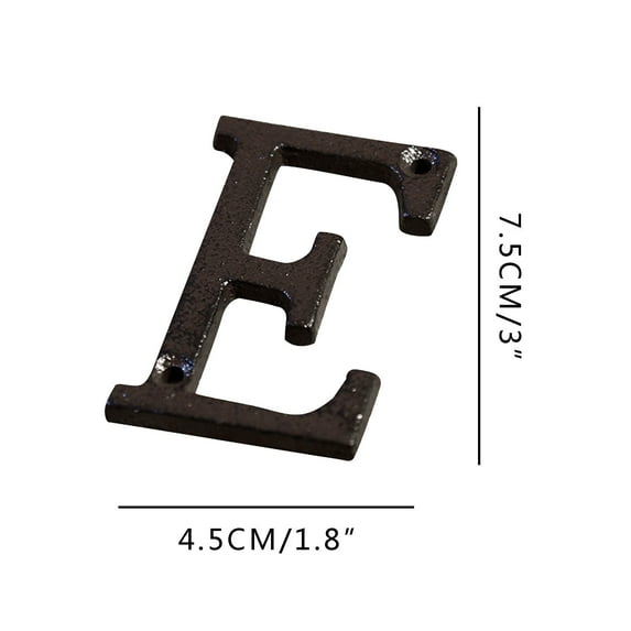 Giunmcul Holiday Gift Finder Alloy Wrought Iron Number Letter DIY House Letter