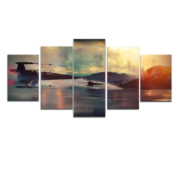 Giunmcul Holiday Gift Finder Family Decoration Painting Sunset Sunset Sea Mural Ornaments