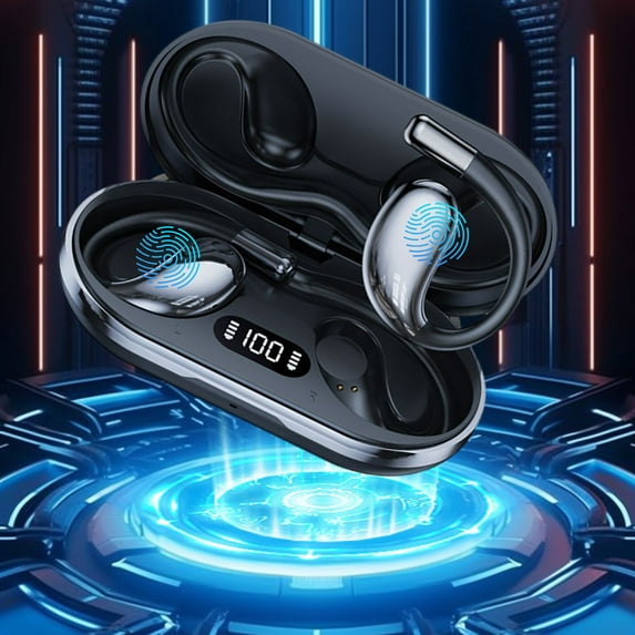 Giunmcul Holiday Gift Finder Intelligent Translation Headset 144+Languages Border New Wireless OWS Simultaneous Interpretation Bluetooth Headset Wireless Bluetooth 5.4 Earphones Headphone