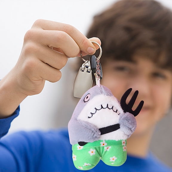 Giunmcul Holiday Gift Finder Sharks-bee Cute Doll Keychain Backpack Pendant