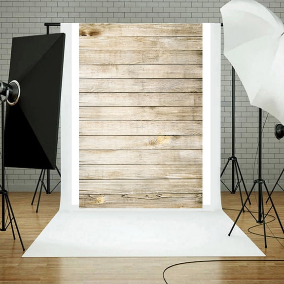 Giunmcul Holiday Gift Finder Vinyl Wood Wall Floor Photography Prop Background 3x5FT B