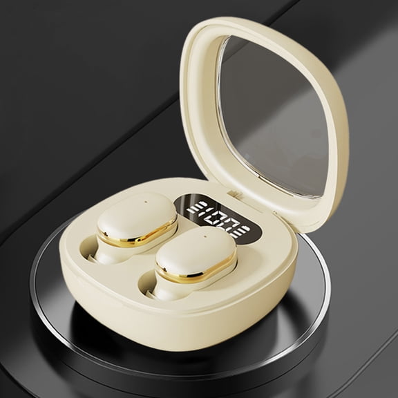 Giunmcul Holiday Gift Finder Wireless Bluetooth Headset 5.3 In Ear LED Display Power Low Delay HD Call Office and Sports