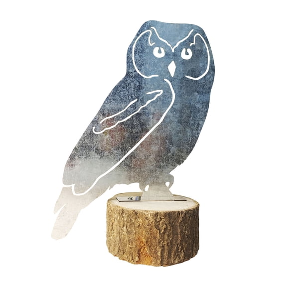 Giunmcul Holiday Metal Hollow Forest Crafts Log Metal Combination Home Decorations Metal Carving Ornaments