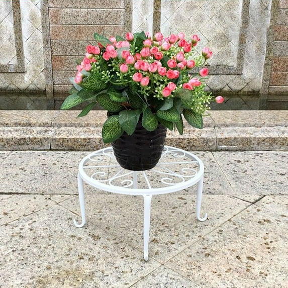 Giunmcul Holiday Metal Stands Set for Flower Pot Heavy Duty Potted Indoor Outdoor