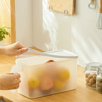 Giunmcul Holiday Saving Plastic Storage Bins with Lids – Kitchen Organization Or Pantry Storage – Fridge/Cabinet Organizers