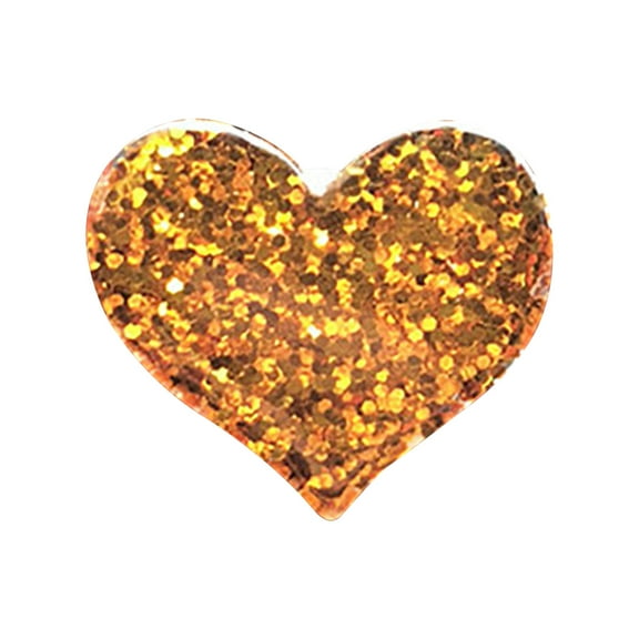 Giunmcul Holiday Shiny Acrylic Heart Shape Car Perfume Clip Colored Plastic Heart Car Conditioner Decoration Perfume Aromatherapy