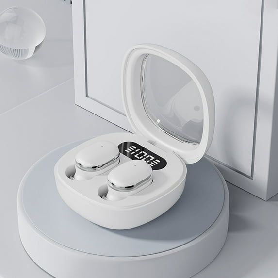 Giunmcul Holiday Saving Wireless Bluetooth Headset 5.3 In Ear LED Display Power Low Delay HD Call Office and Sports