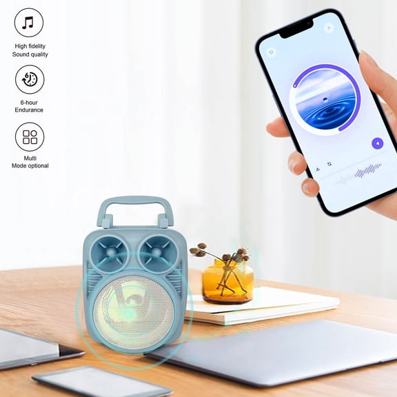 Giunmcul Holiday Saving Wireless Bluetooth Speaker K Song Volume Home Outdoor Mobile Phone Card Subwoofer Portable Speaker Radio/USB/TF