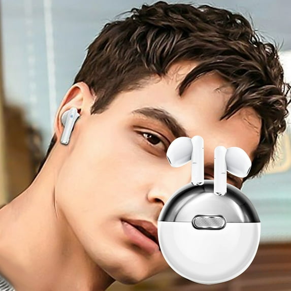 Giunmcul Holiday Saving Wireless Earbuds Mini Ear Buds Bluetooth Headphones 5.3 Bluetooth Headsets Light-Weight Earphones with Microphone & Suitable for TV Phone PC Laptop