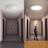 Giunmcul Human Body Sensing Ceiling Light Motion Detection LED Fixture for Courtyard Corridor Balcony Circular Design Automatic Lighting Home Security Light