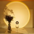 thumbnail image 1 of Giunmcul LED Sphere Clapping Touch Night Light Decorative Mini Sunset Lamp Compact USB Battery Portable Mood Light Romantic Ambient Bedroom Kids Gift Small Round Lamp, 1 of 4