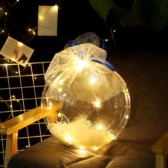 Giunmcul LED Valentine's Day Balloons - Luminous Party Décor for Romantic Occasions - Durable & Reusable - Suitable for Proposals, Banquets or Celebrations