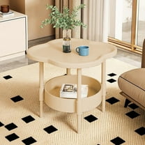 Giunmcul Mini Bedside Table 18.91*15.76*15.76in Small Apartment Nightstand Compact Side Table for Living Room Dorm Coffee Black/Green