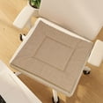 thumbnail image 1 of Giunmcul Multi Colour Linen Look Seat Cushion Pad 15.76*15.76in Sponge Chair Cushion for Dining Chairs Office Home Decor Furnishing, 1 of 7