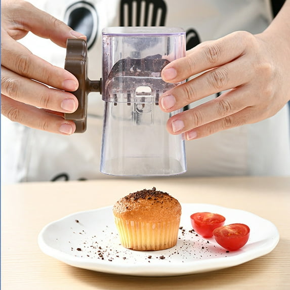 Giunmcul Multifunctional Manual Nut and Dry Fruit Crusher Walnut Chocolate Grinder Hand-Crank Food Chopper ABS 10 x 7 x 7.2 cm 1pc