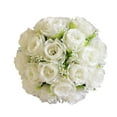 thumbnail image 1 of Giunmcul My Order 18Head Artificial Silk Roses Flowers Bridal Bouquet Rose Home Wedding Decor B, 1 of 3
